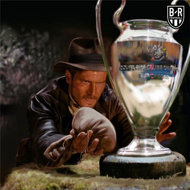 Indiana Jones và chiếc cúp của Champions League.