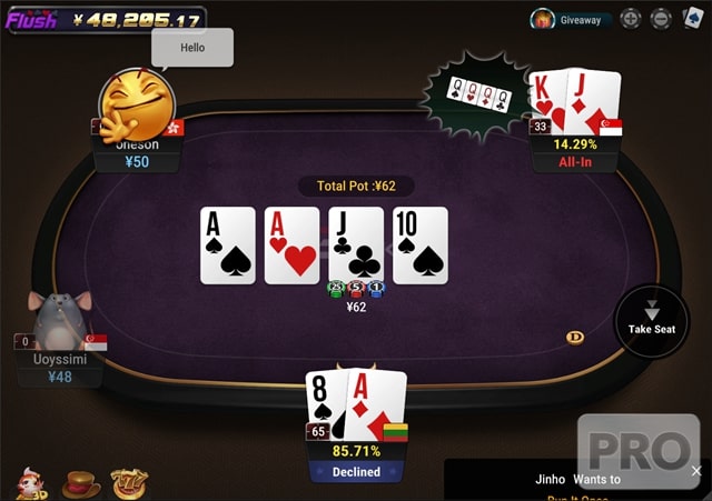 Short Deck Poker chỉ sử dụng 36 lá bài